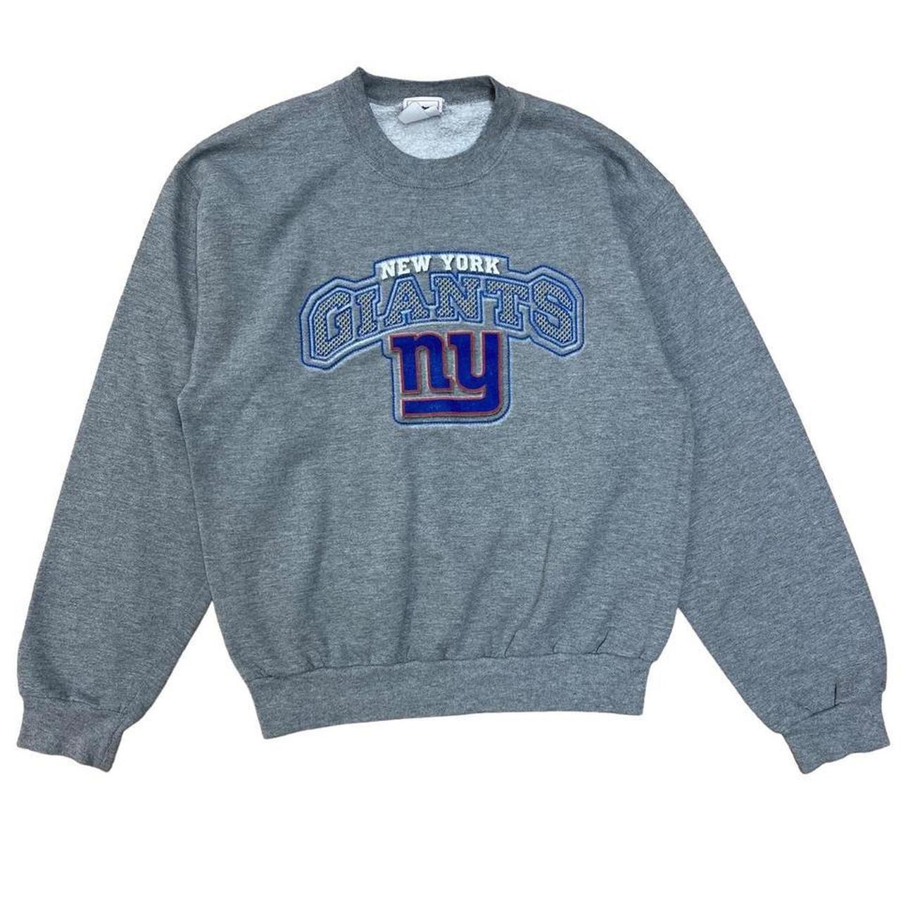 Vintage New York Giants sweatshirt in blue. Y2K - Depop