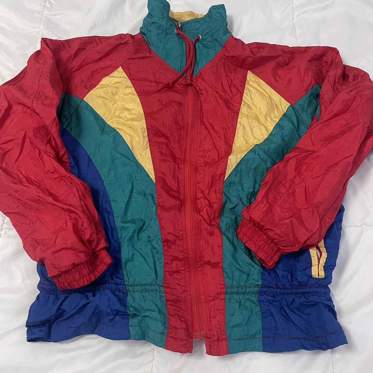 Vintage Athletic Works Full Zip Windbreaker Jacket Depop