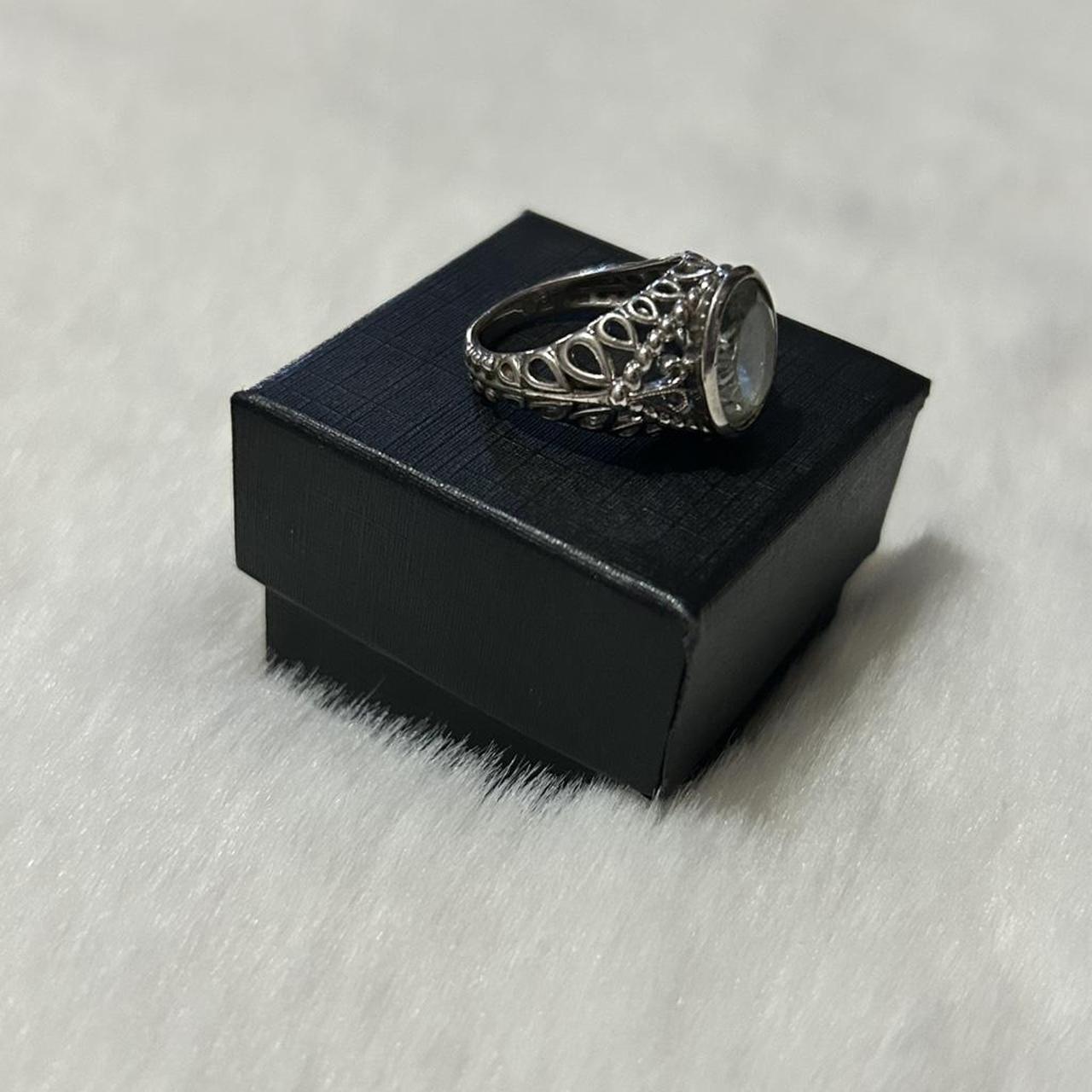 Women's Ring - Silver/Grey – 925 Silver ring #rin… - image 3