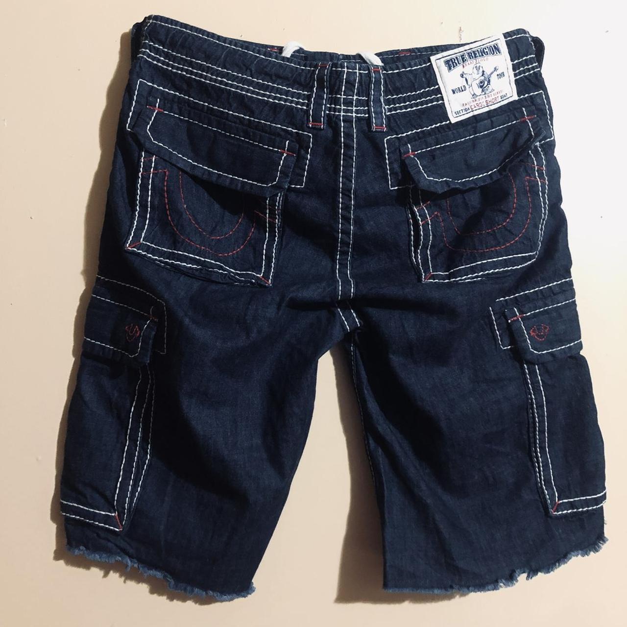 Men's true best sale religion cargo shorts