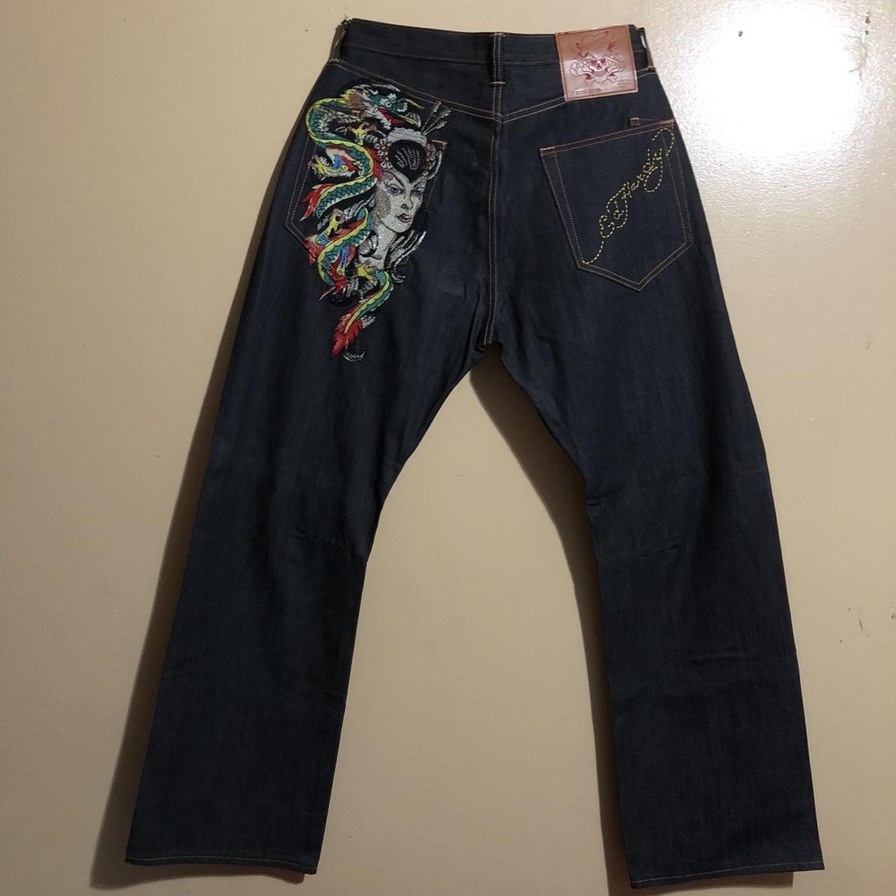 Custom rhinestone jeans for women #custom#upcycled#buy - Depop