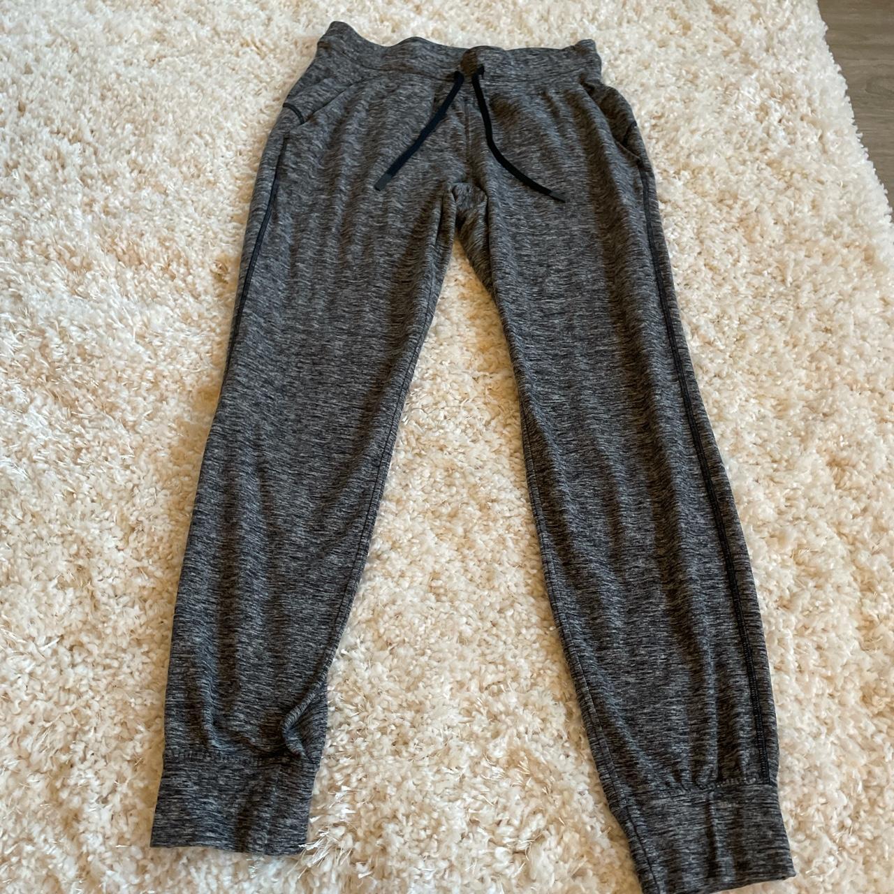 Lululemon Women's Grey and Black Joggers-tracksuits | Depop