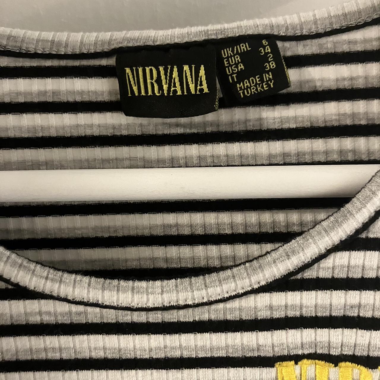 Primark Women's Black and White Tshirt Depop