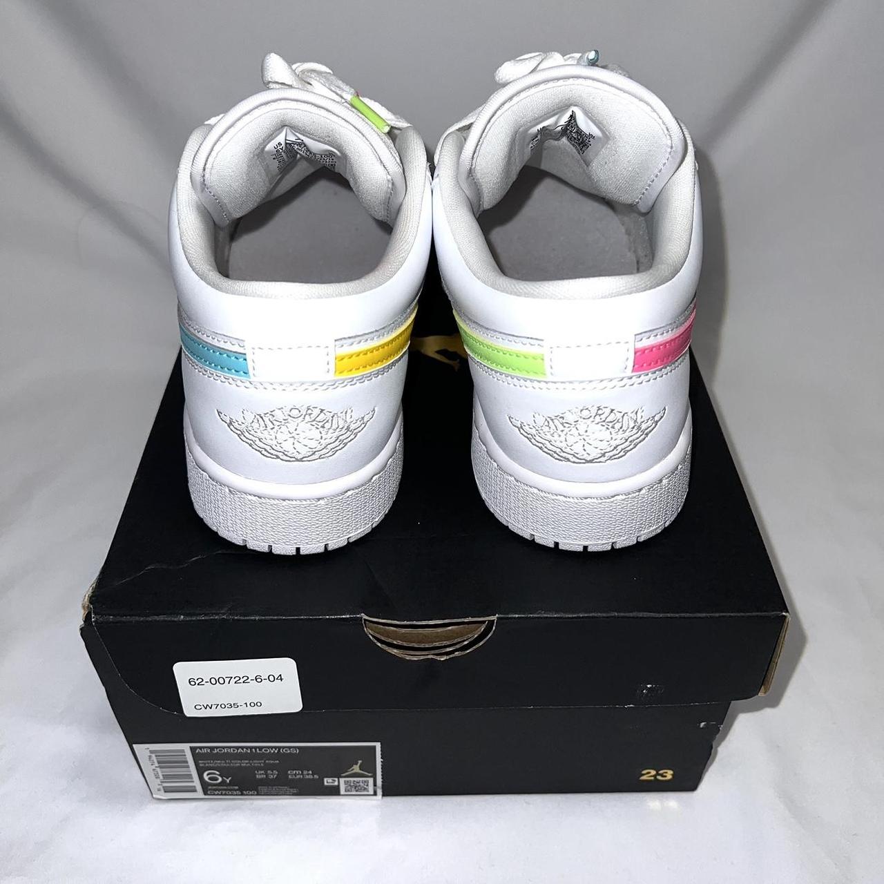 multicolor low top jordans