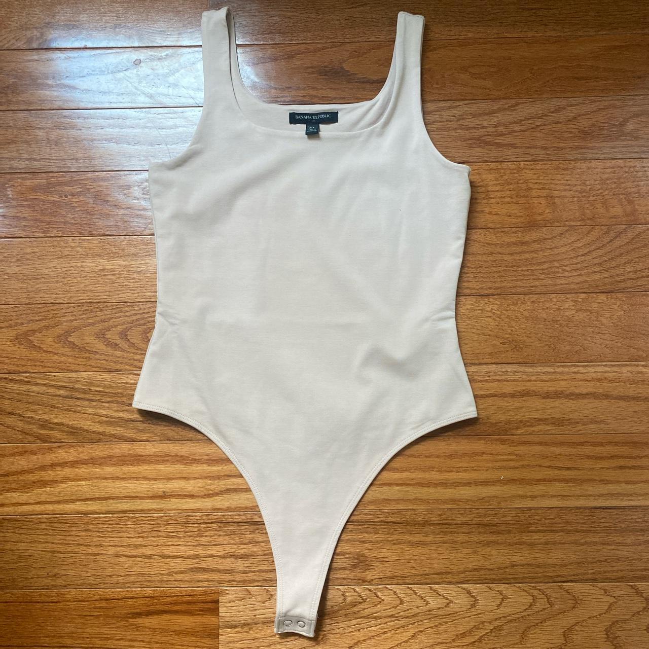 New Banana Republic Scoopneck Thong Bodysuit Sleeveless Size Small