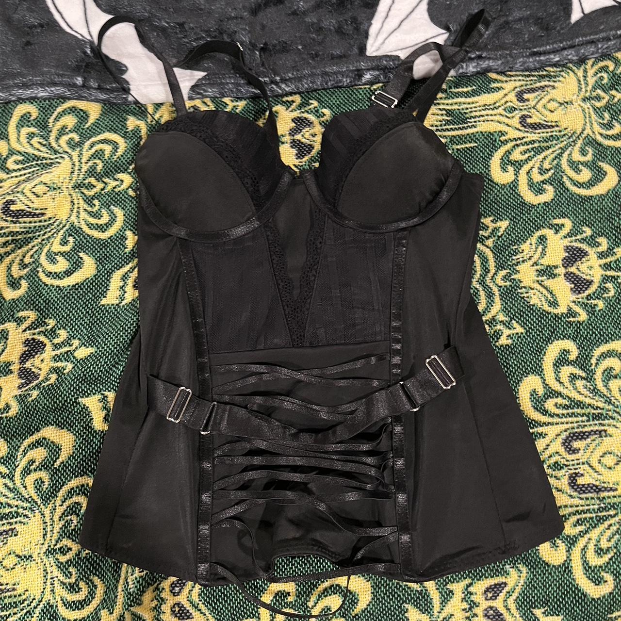 small black corset from spirit halloween never... - Depop