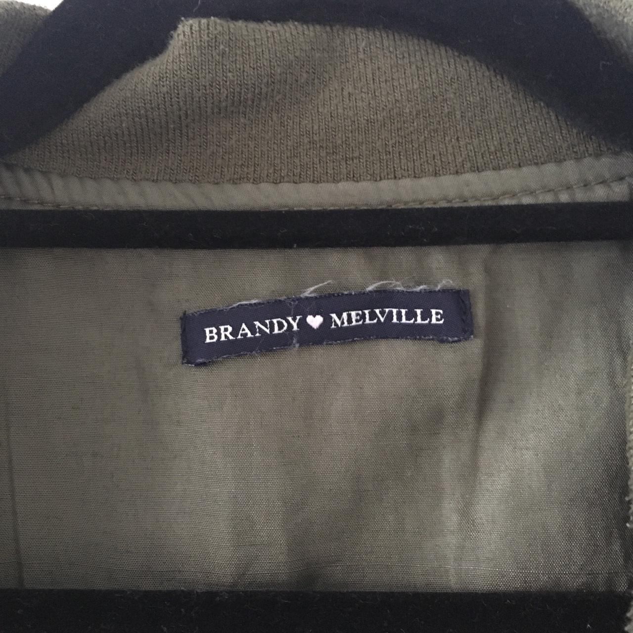 Brandy Melville khaki bomber jacket #brandy... - Depop