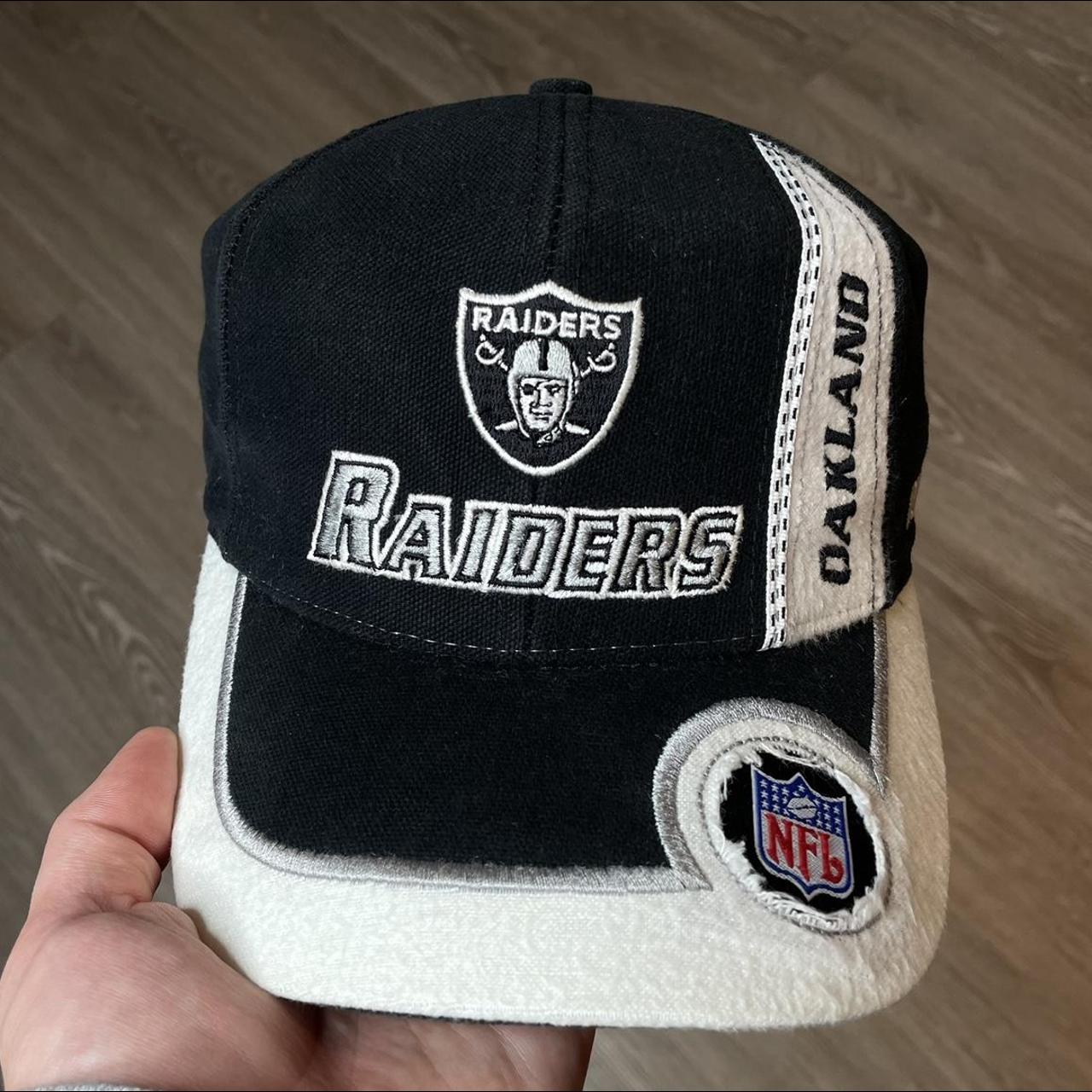 Vintage Oakland Raiders Snapback Snaps/Brim Are - Depop