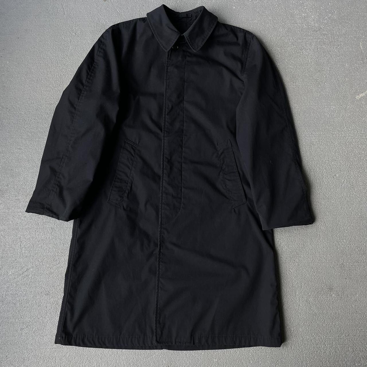 Vintage 1970s Navy / Naval Raincoat Tagged Size... - Depop