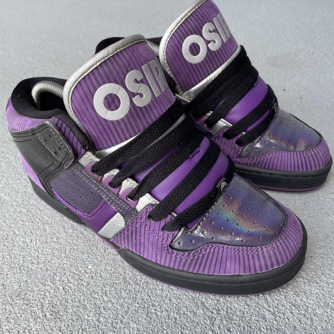 Y2K 2000’s Osiris Chunky Skateboarding Shoes Purple... Depop