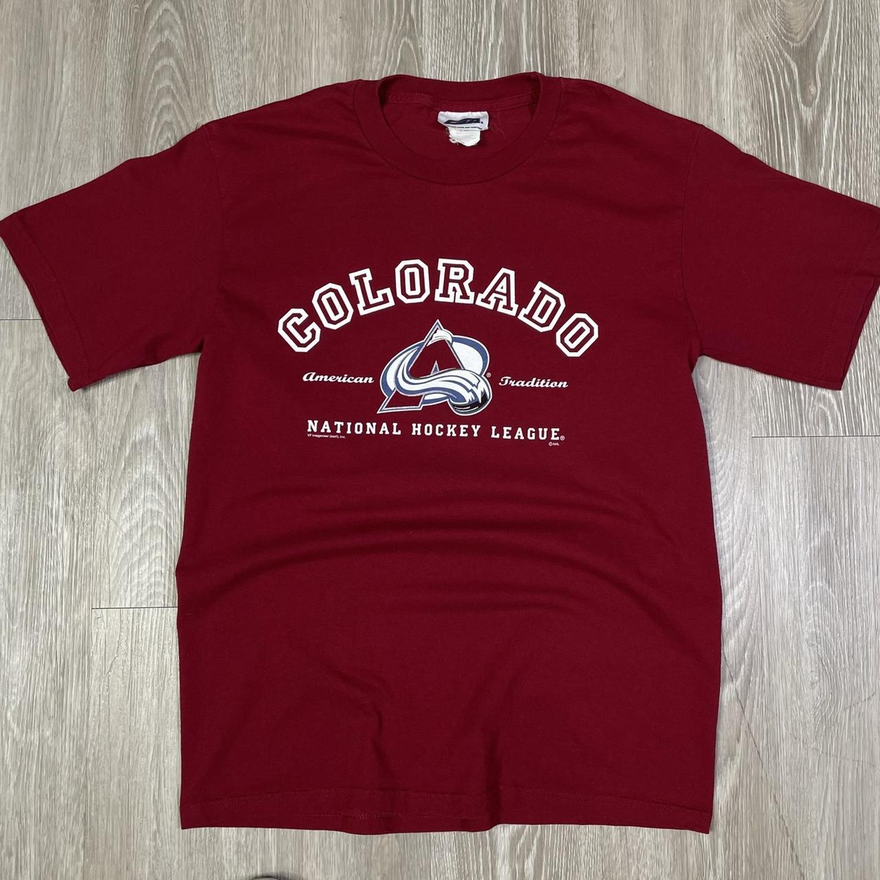 Vintage Y2K 2000s Colorado Avalanche Tshirt Tagged... - Depop