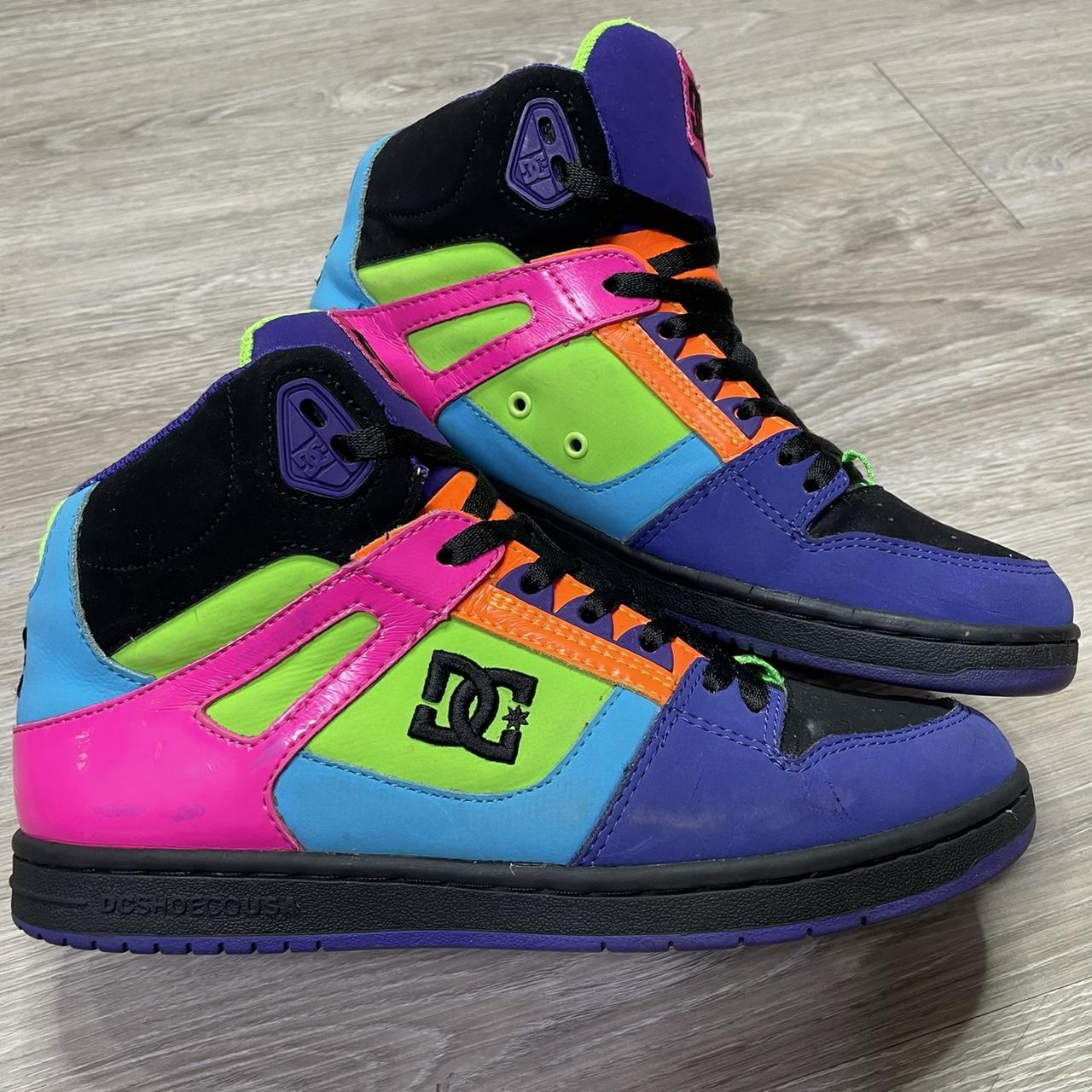 Y2K 2000s DC High Top Sneakers Tagged Size Womens... - Depop