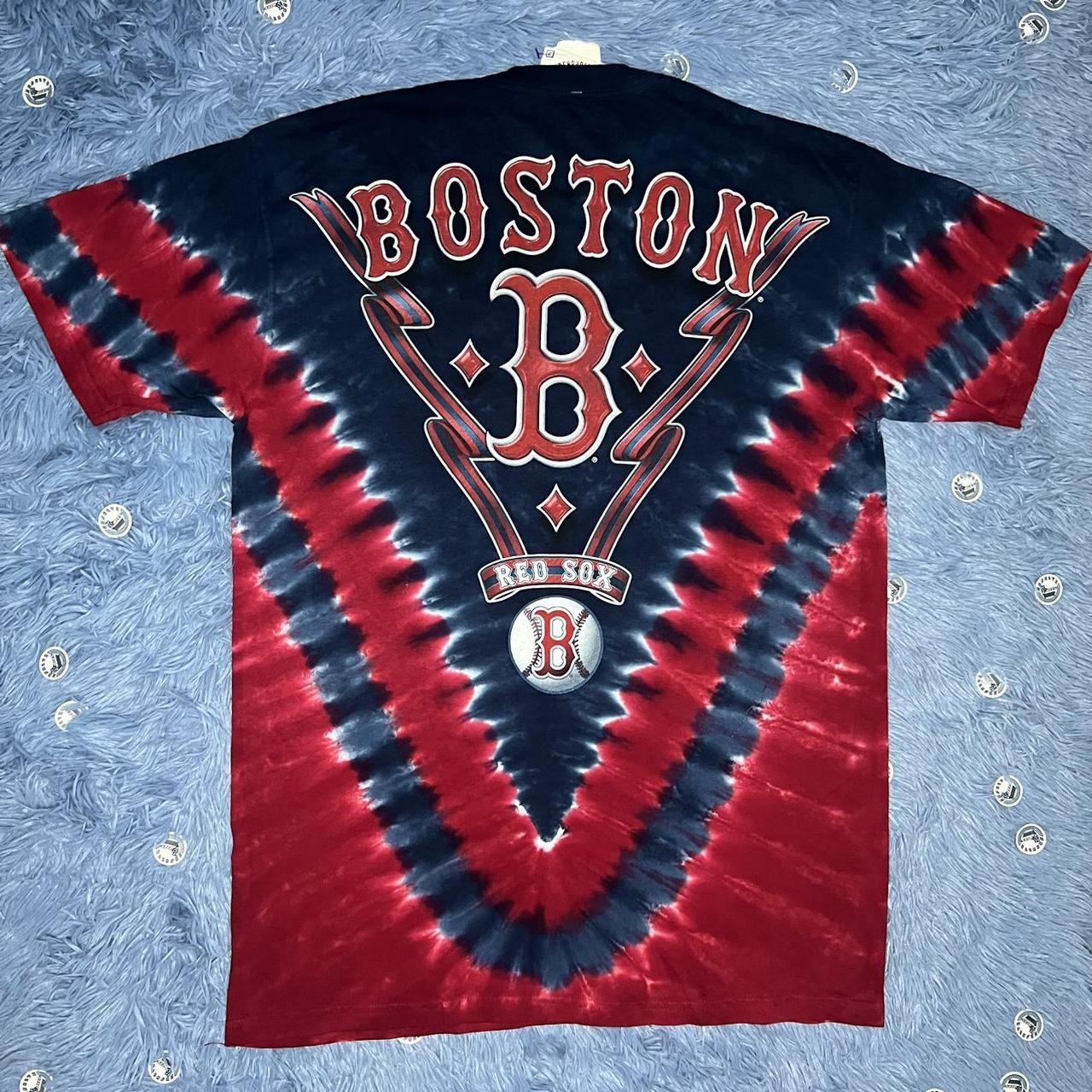 Liquid Blue Boston Red Sox Tye Dye Tee - M Liquid - Depop