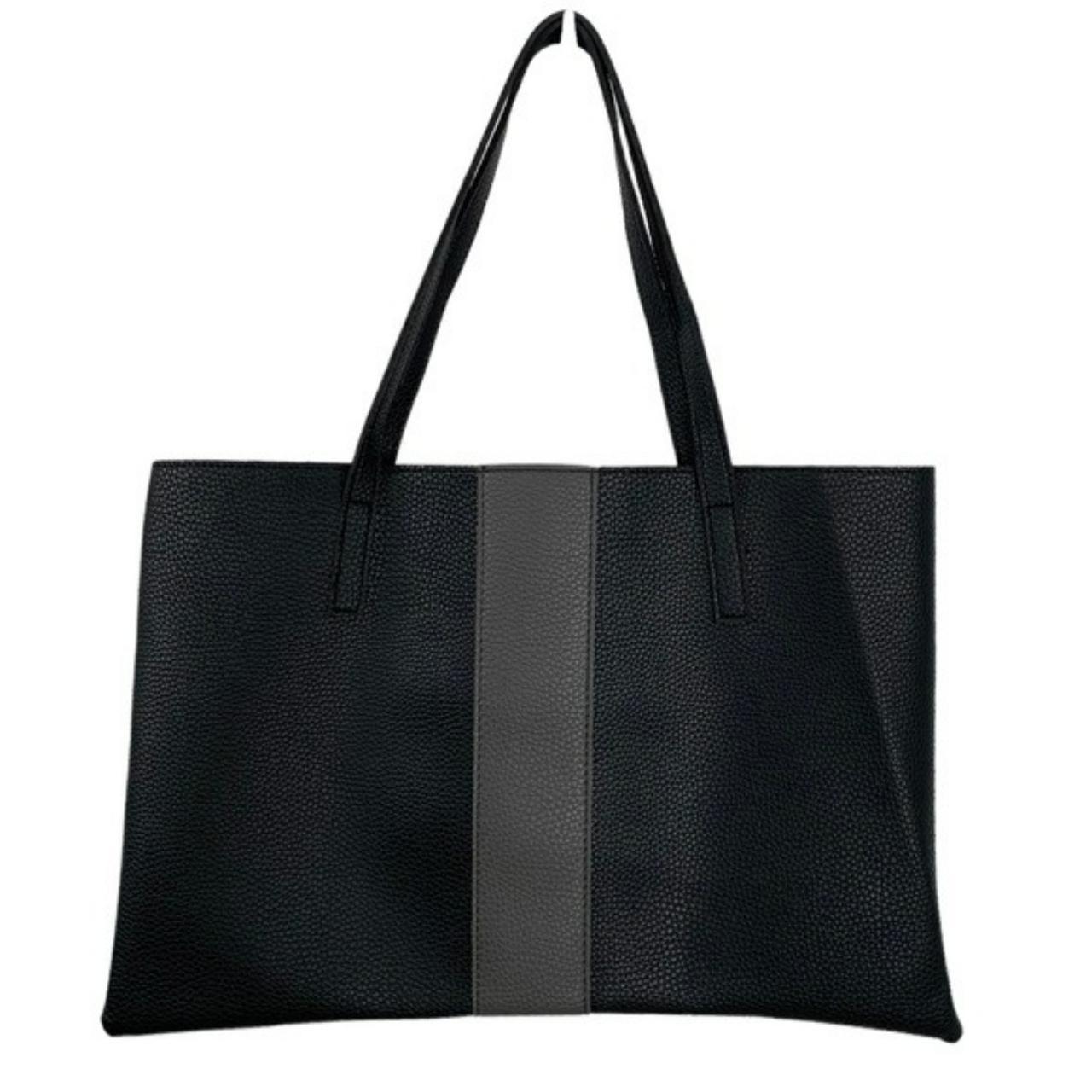 Vince Comuto Vegan Leather Bag Solid Black... - Depop