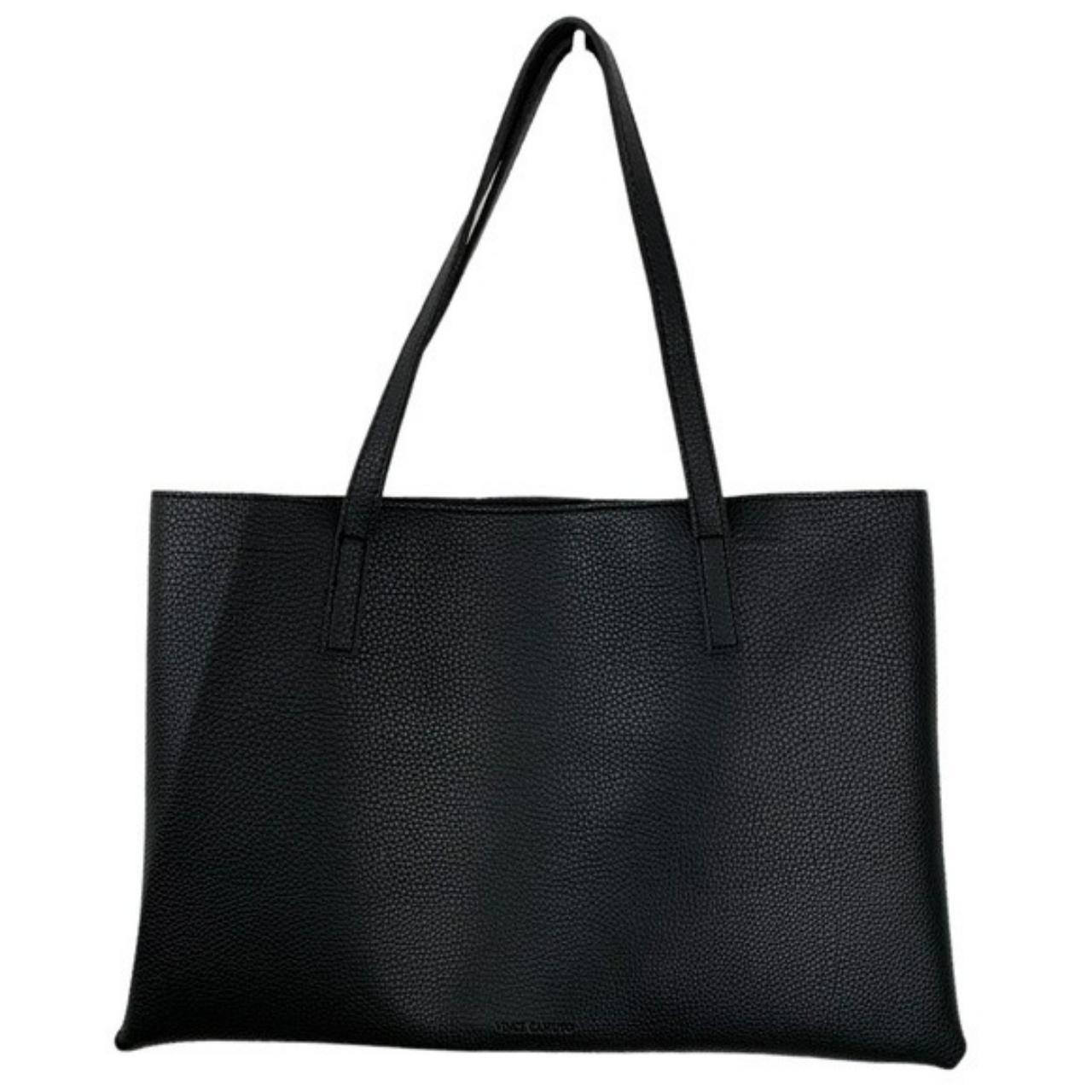 Vince Comuto Vegan Leather Bag Solid Black... - Depop