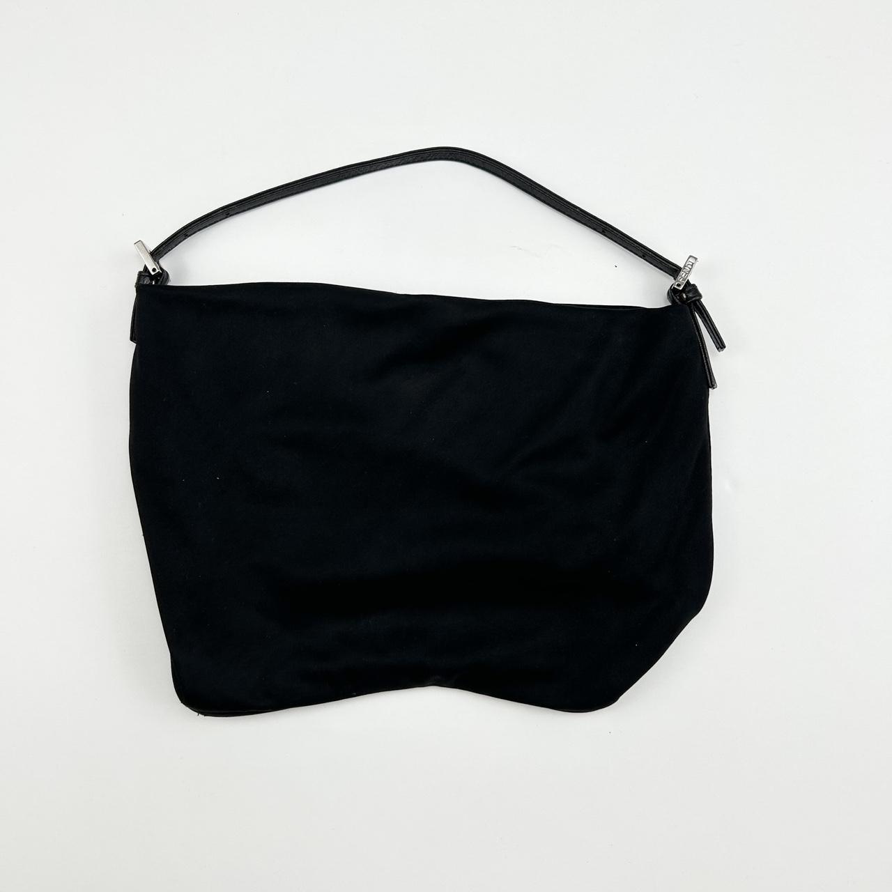 Vintage Fendi FF Black Cloth Shoulder - Depop