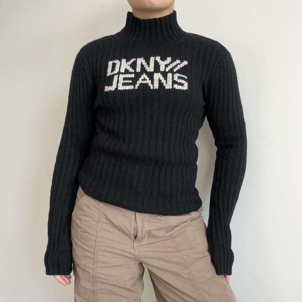 Vintage DKNY Jeans Ribbed Knit Jumper SKU - Depop