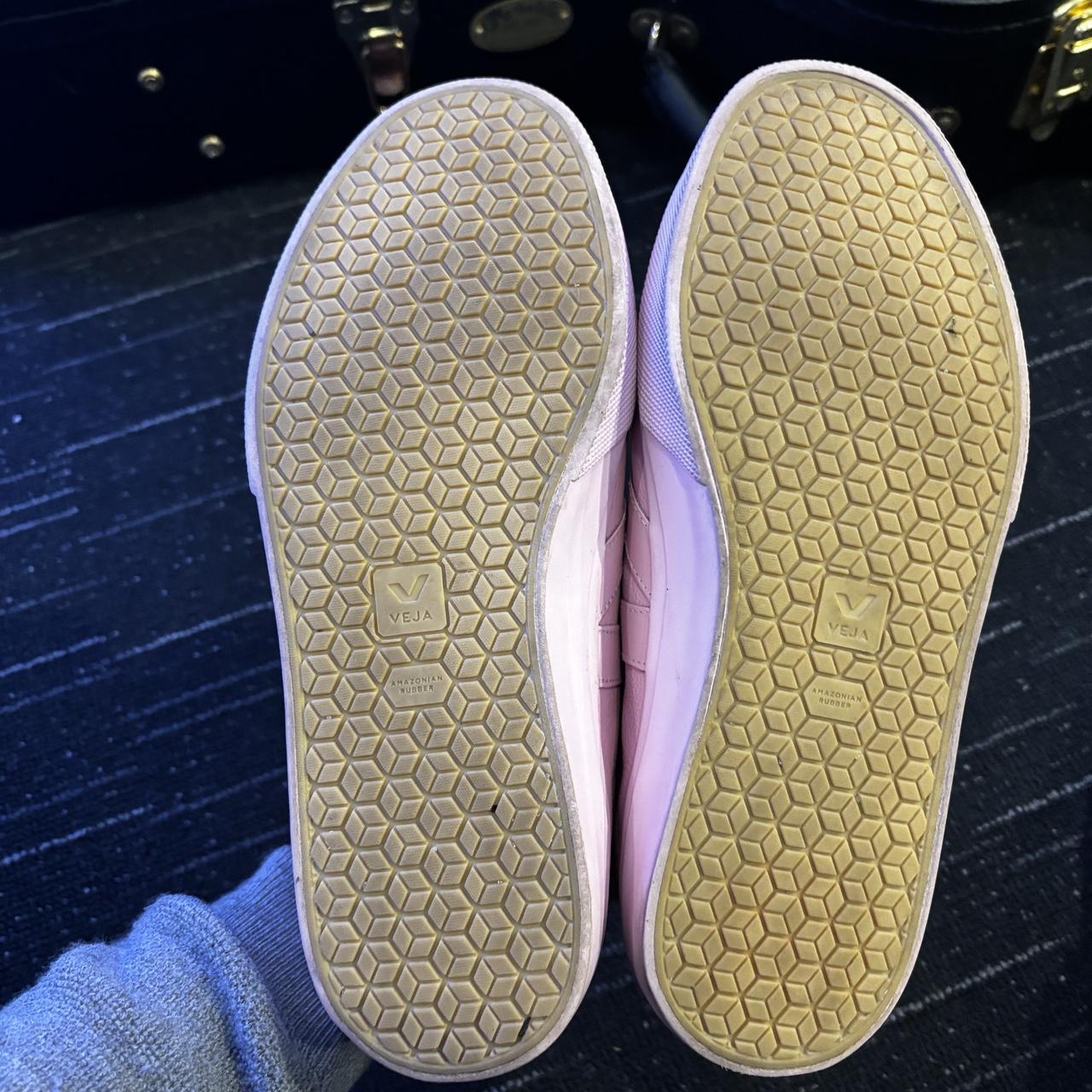 Mansur Gavriel X Veja Limited Edition Pink Sneakers - Depop