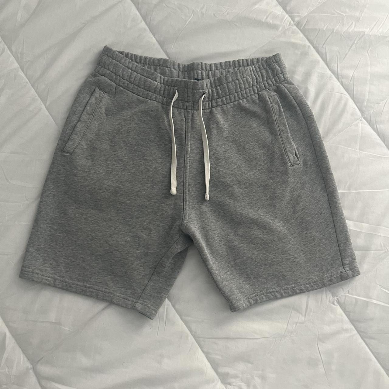 Grey sweat shorts H&M Men shorts Fits both women... - Depop