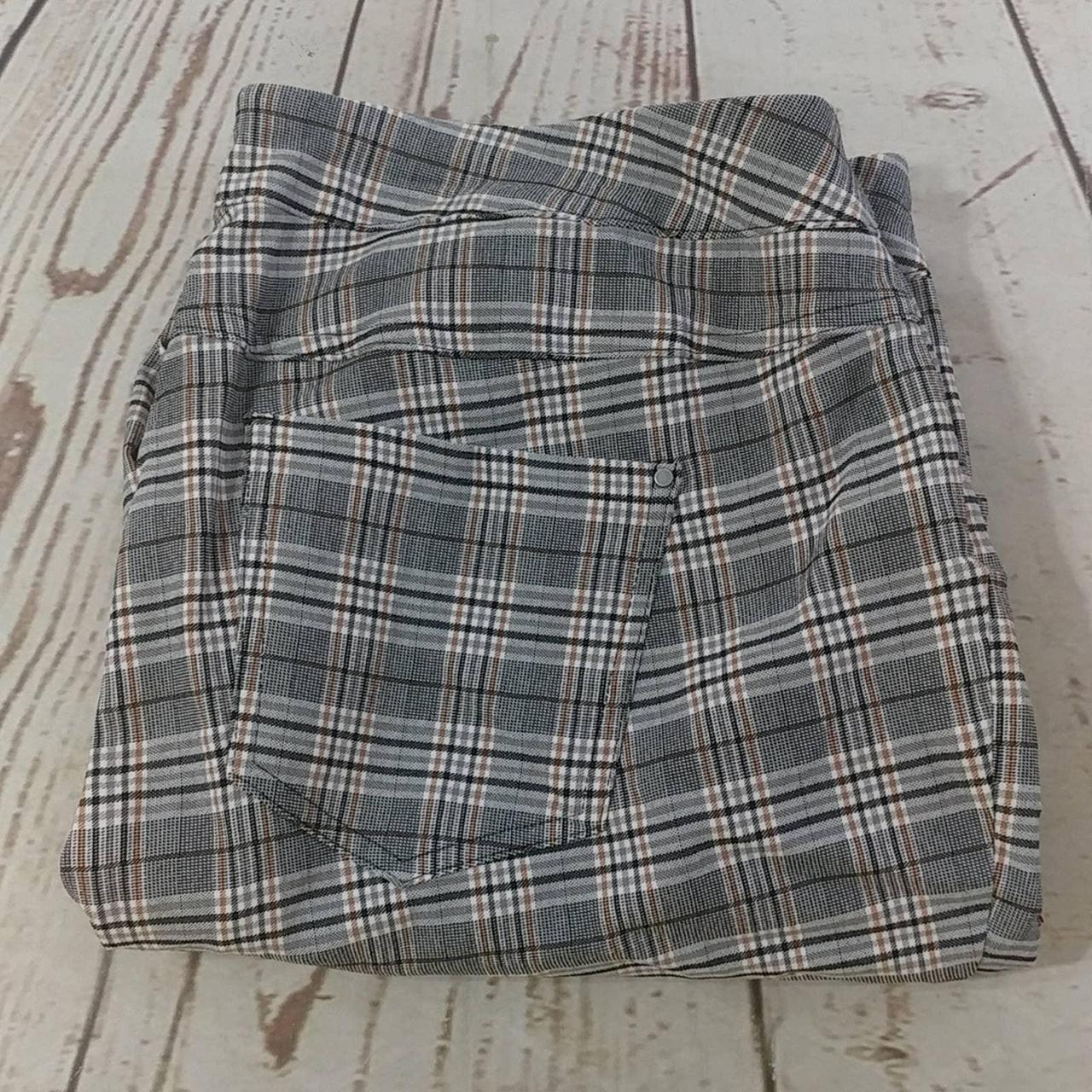 Pull on hot sale plaid pants