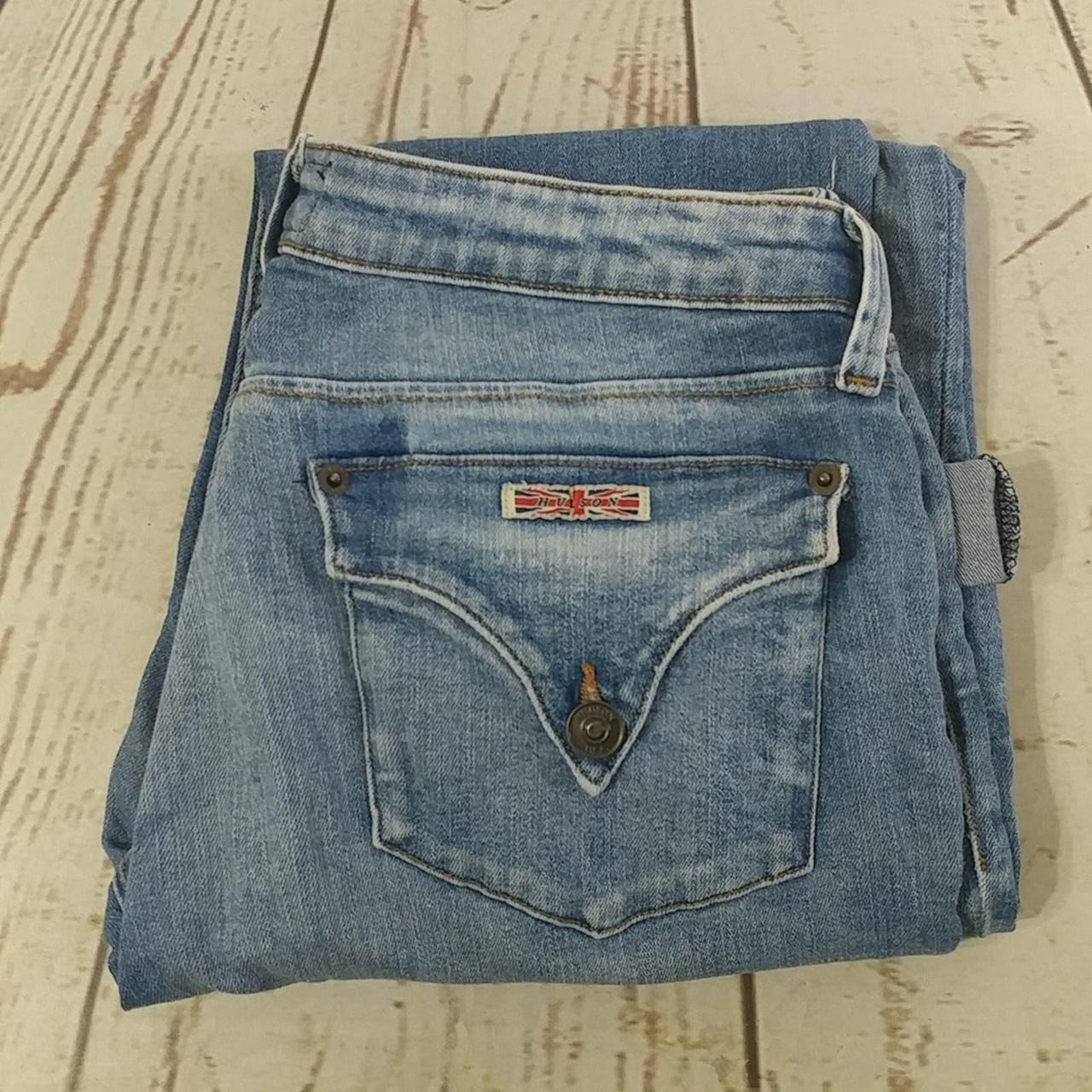 Hudson Jeans Bacara Crop Straight Cuffed in Blue