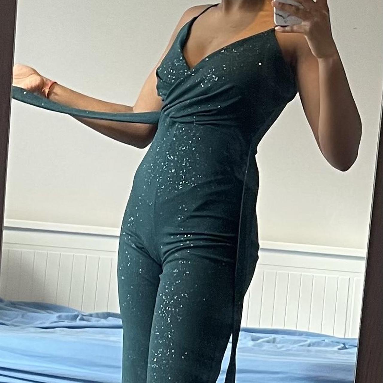 Green Sequin Quiz Sequin Jumpsuit Buy Quiz Lime Green Sequin