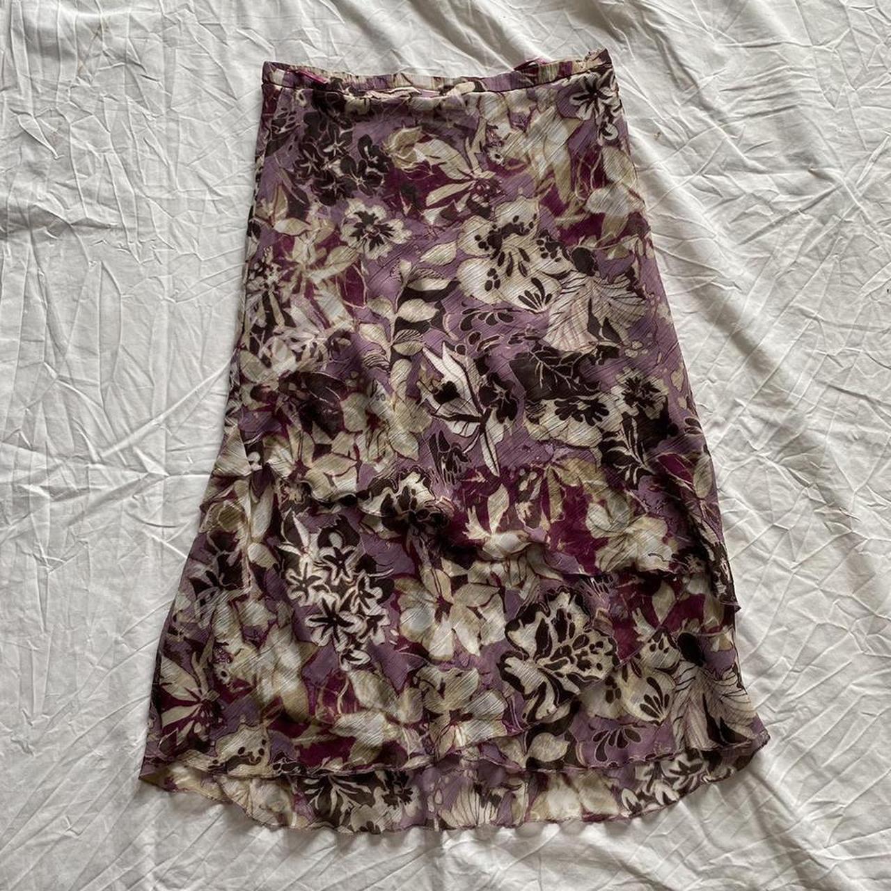 90s Style Gerry Weber Floral Frill Midi Skirt Depop 0774