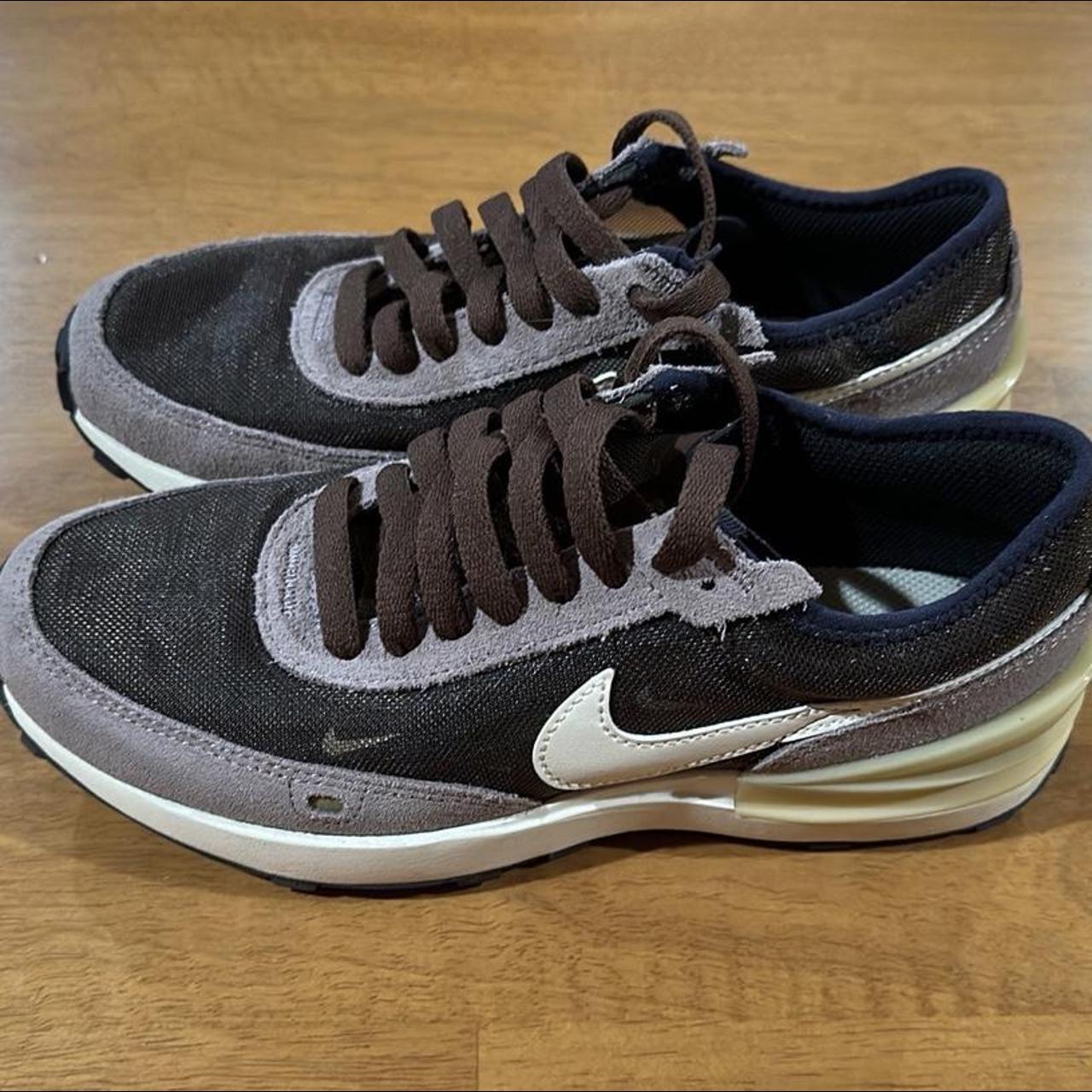 Nike Waffle 1 brown/beige shoes. Only worn 2x YOUTH... Depop