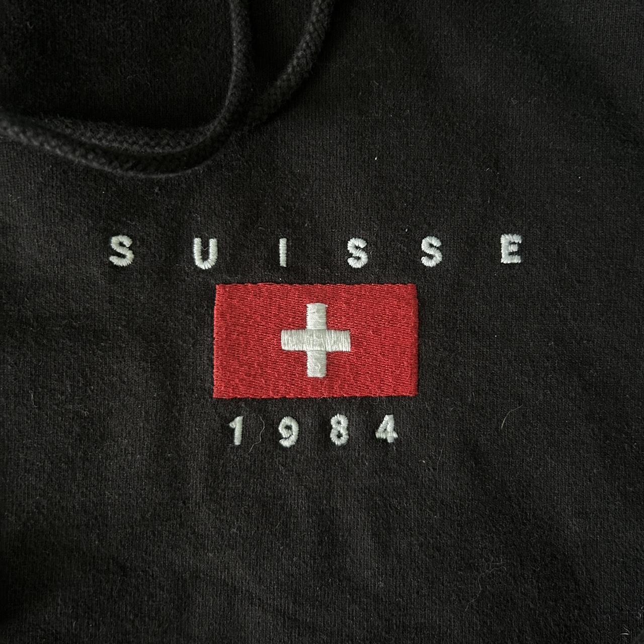 brandy black suisse 1984 cropped hoodie!! Depop