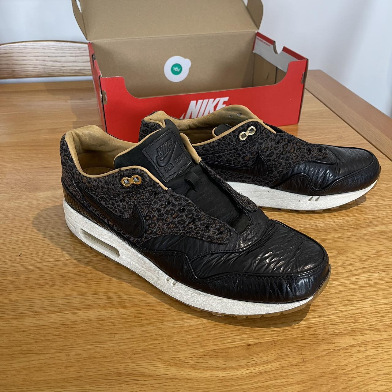 nike air max 1 black leopard