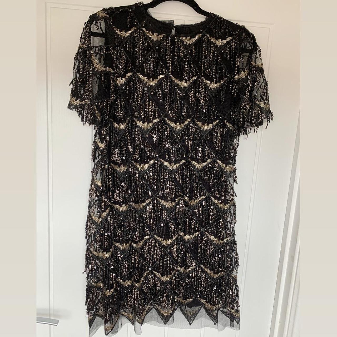 Zara sequin flapper dress Some sequin might be... - Depop