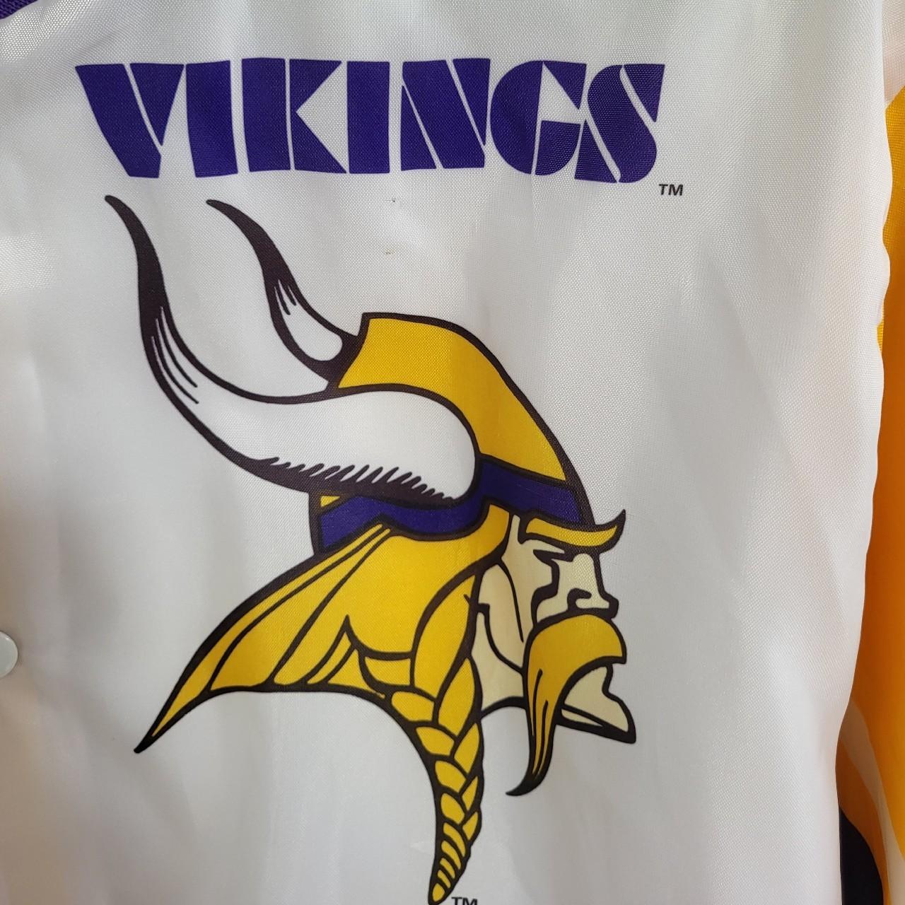 90s Minnesota Vikings Chalk Line Windbreaker Jacket - Men's Large