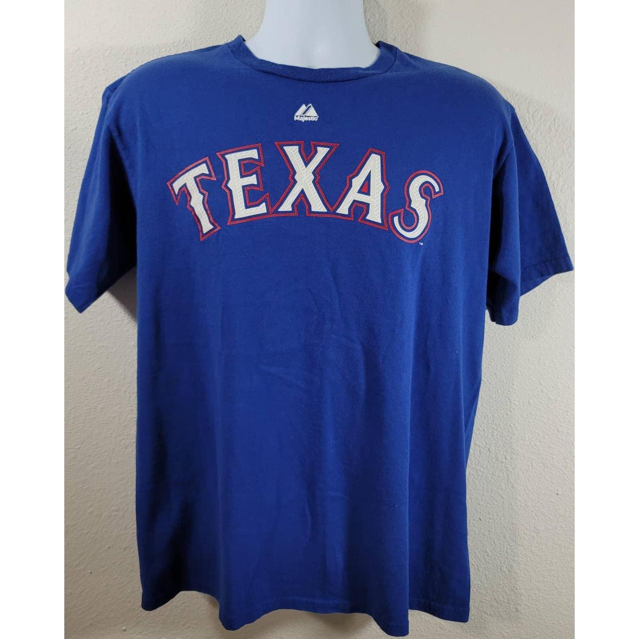 MBL Texas Rangers Promotional Souvenir Blue Jersey - Depop