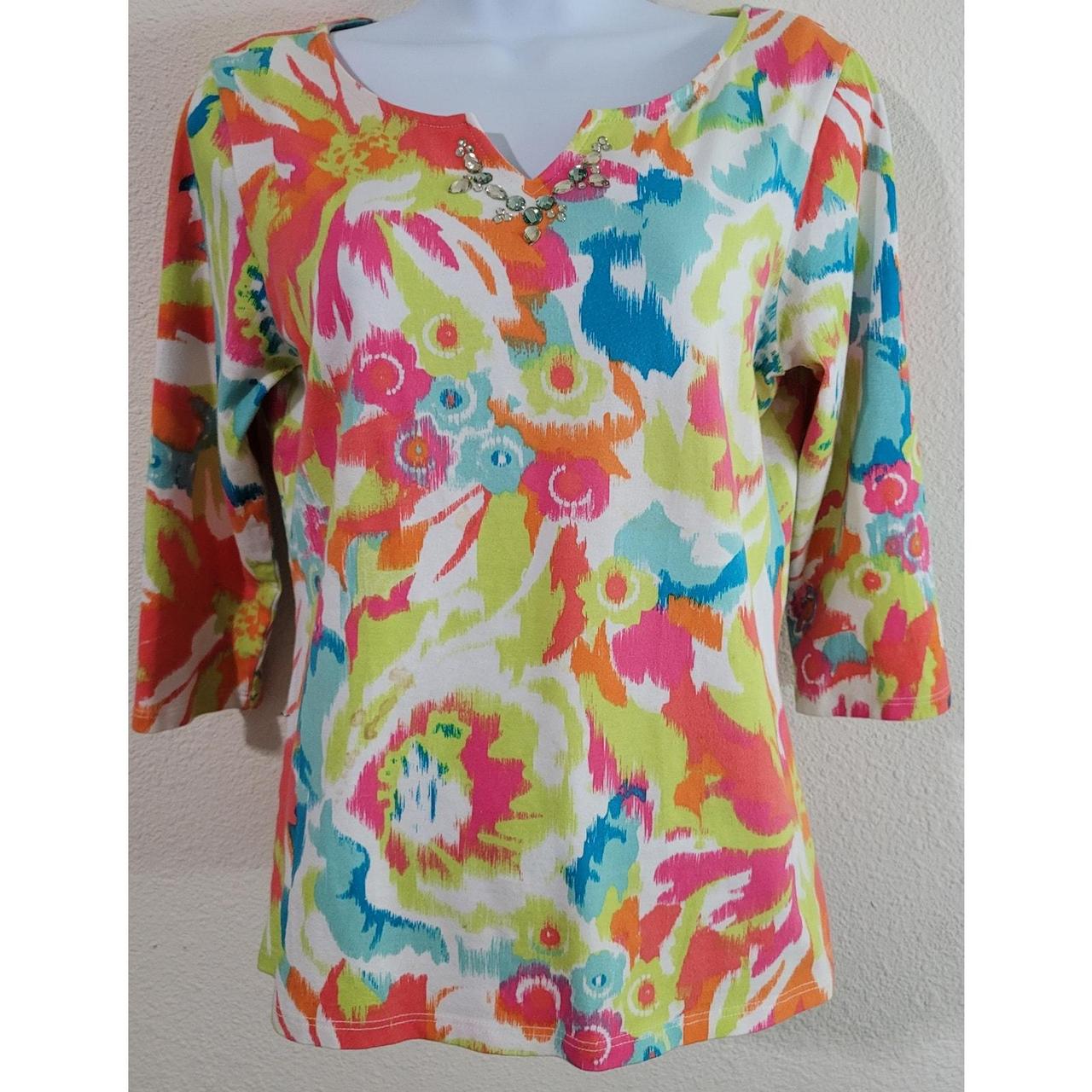 Ruby Rd. Women's Blouse - White/Multi - S – Ruby … - image 1