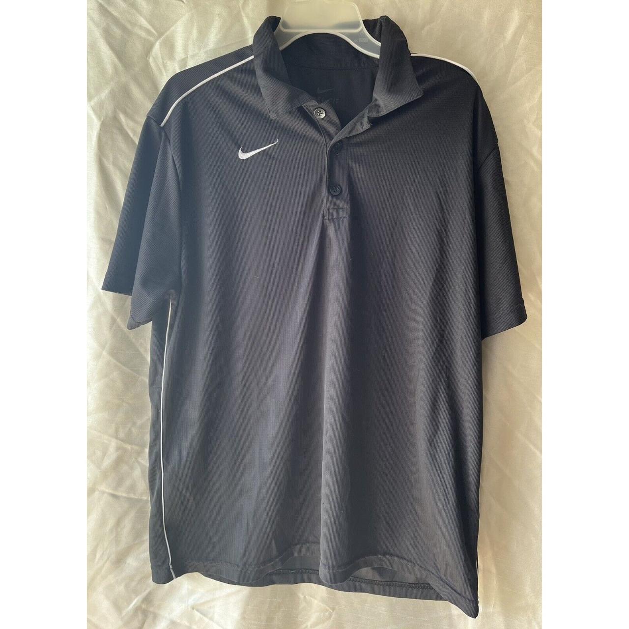 mens black nike polo shirts