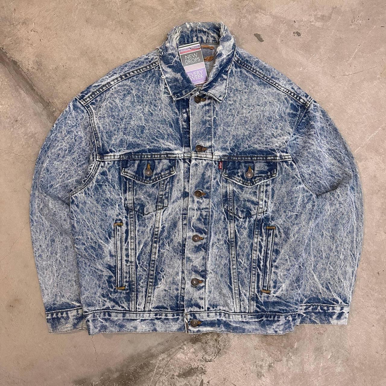 Levi's acid wash denim trucker outlet jacket