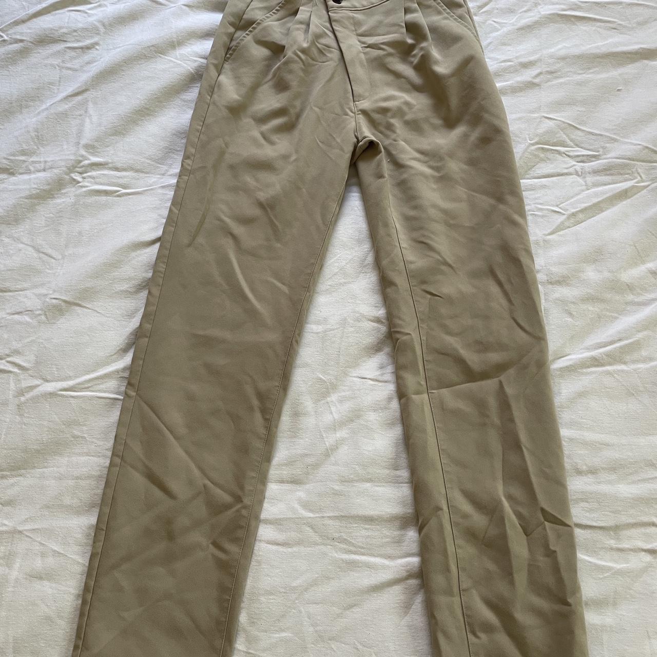 Abercrombie and Fitch Cross Waist Khaki Pants Can... - Depop