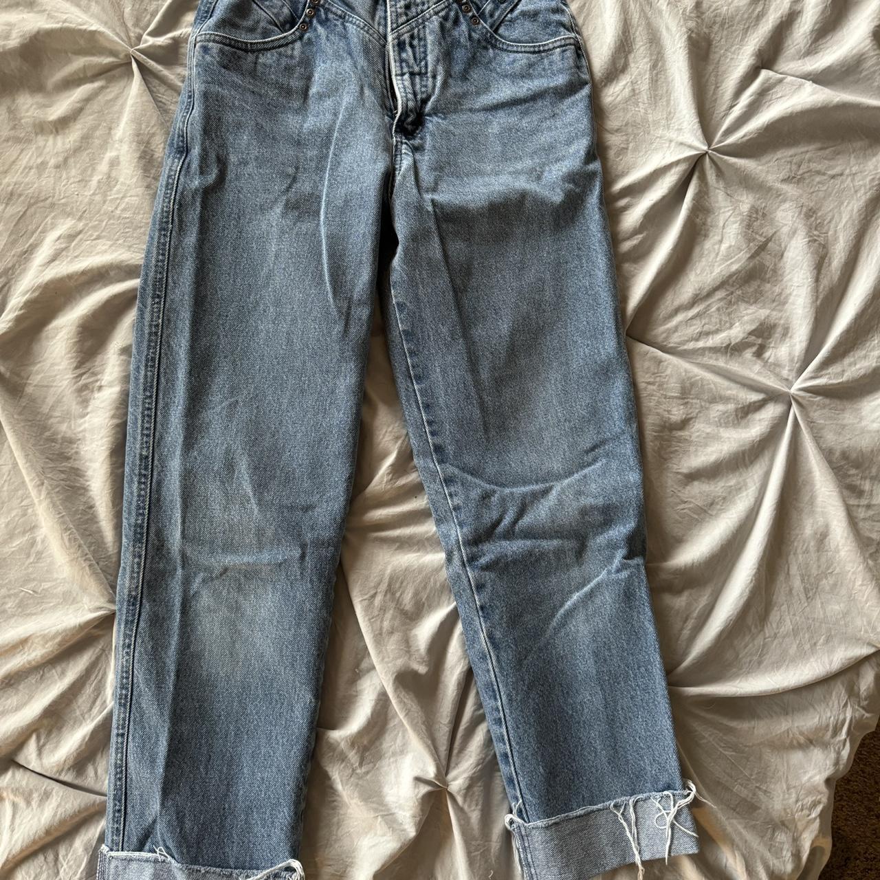 Rockies vintage jeans with raw hem. Still has... - Depop