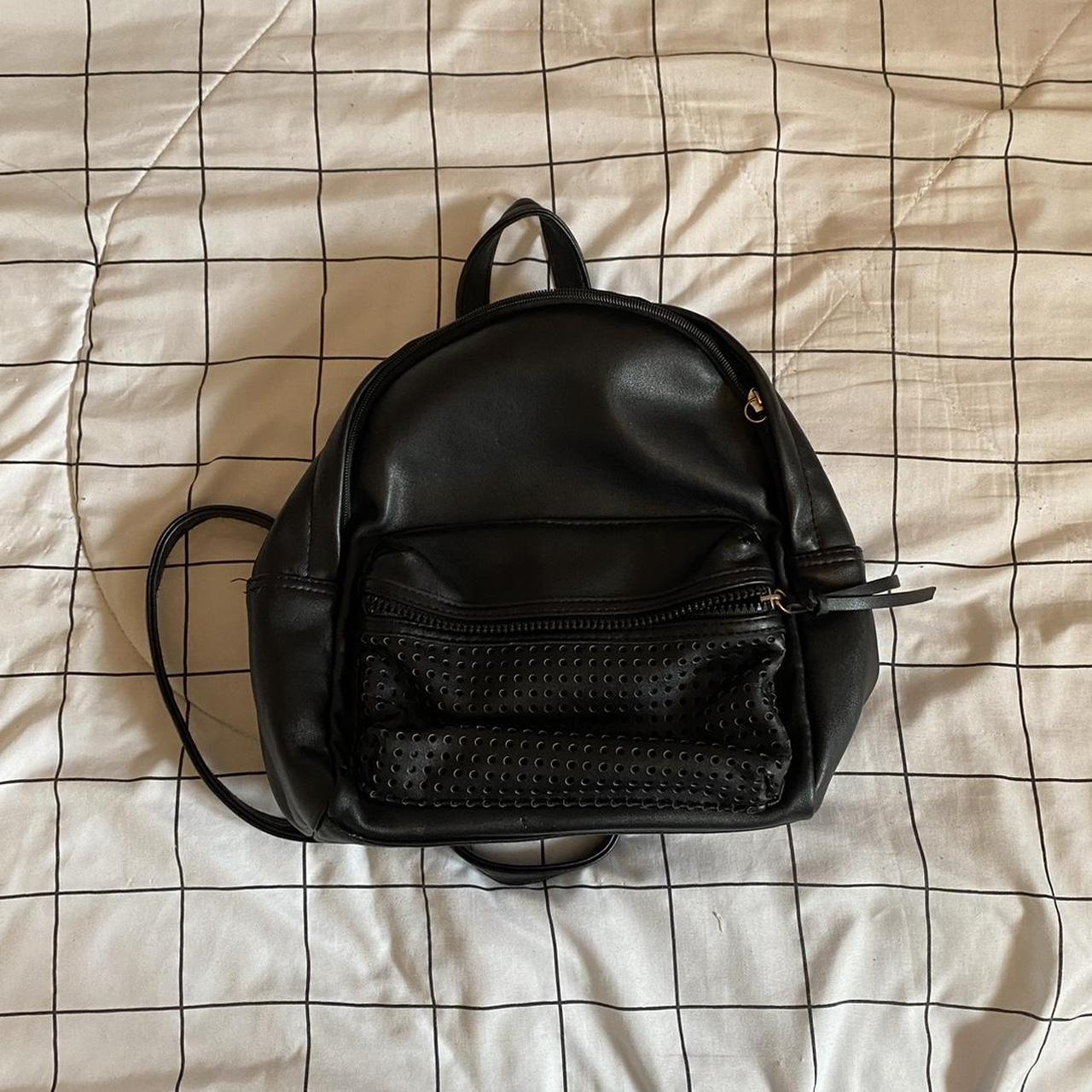 Cute small black backpack on sale