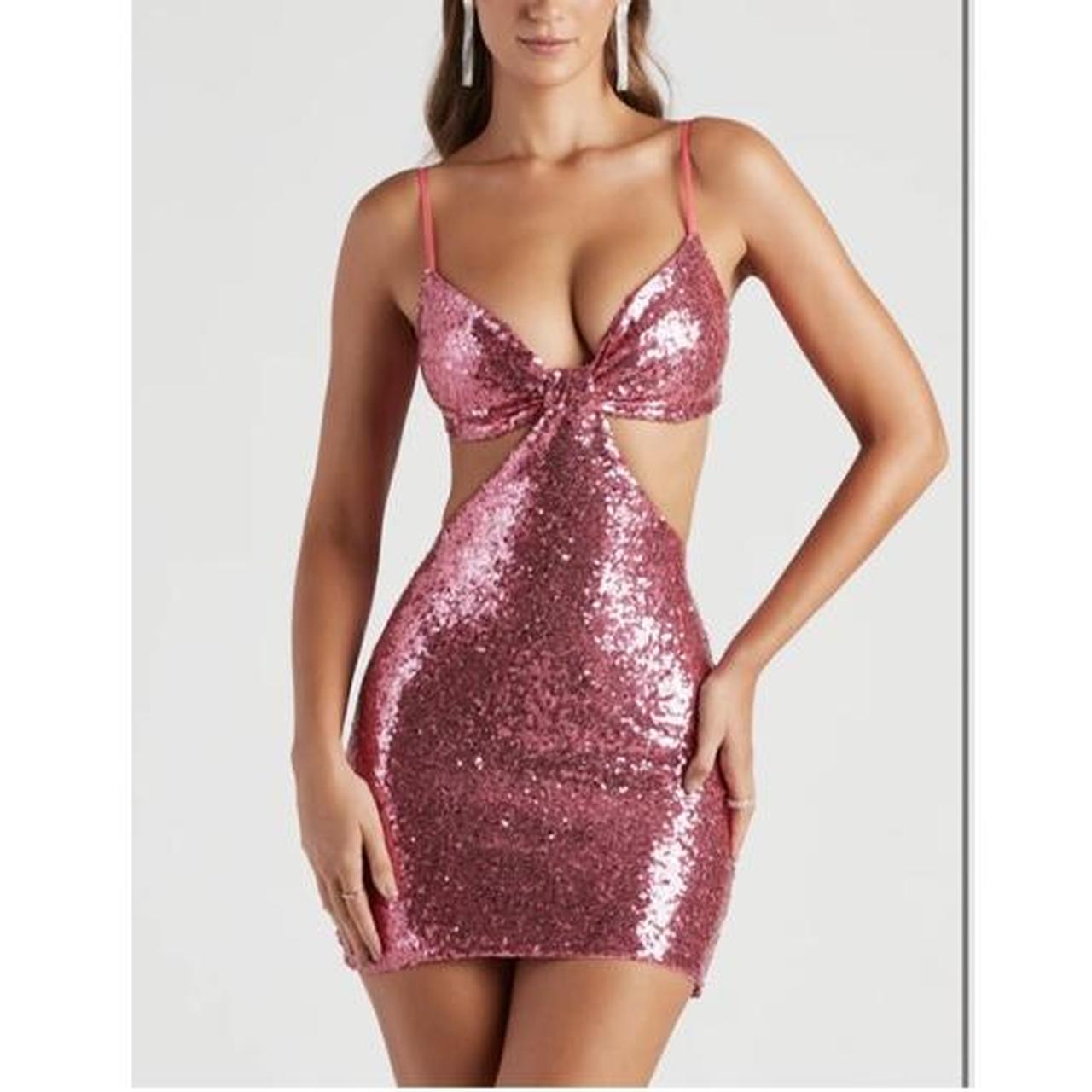 Rose gold 2024 sequin dress windsor