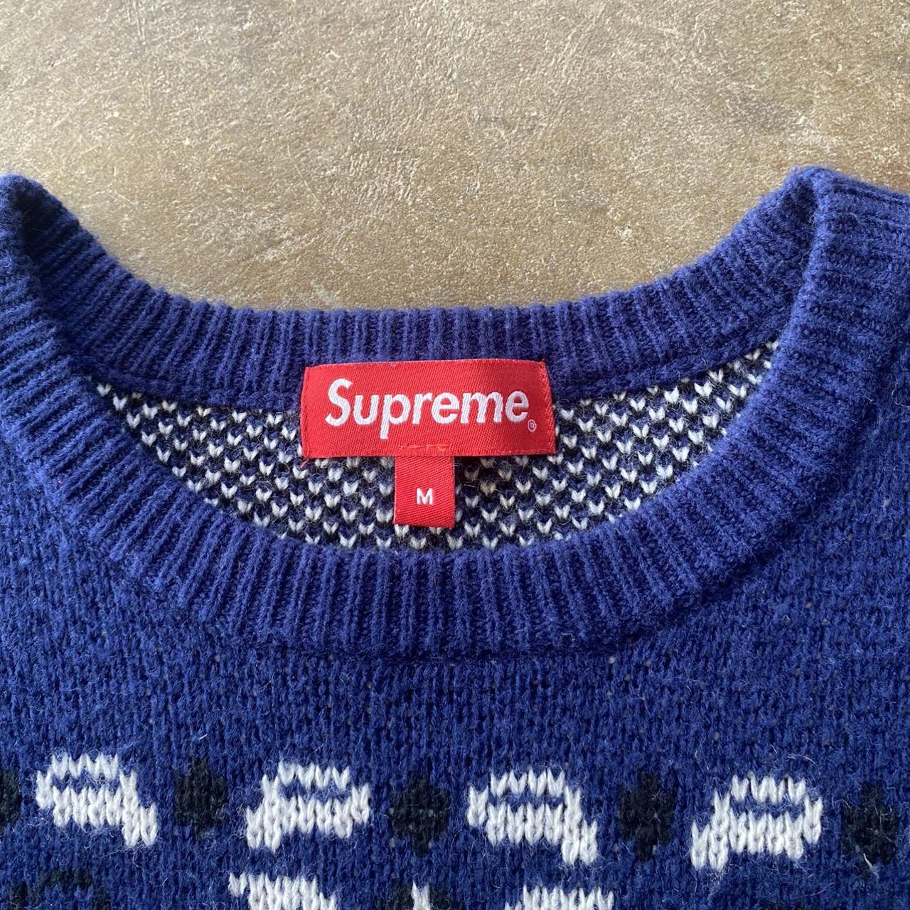 supreme sweater slightly used #supreme #sweater - Depop