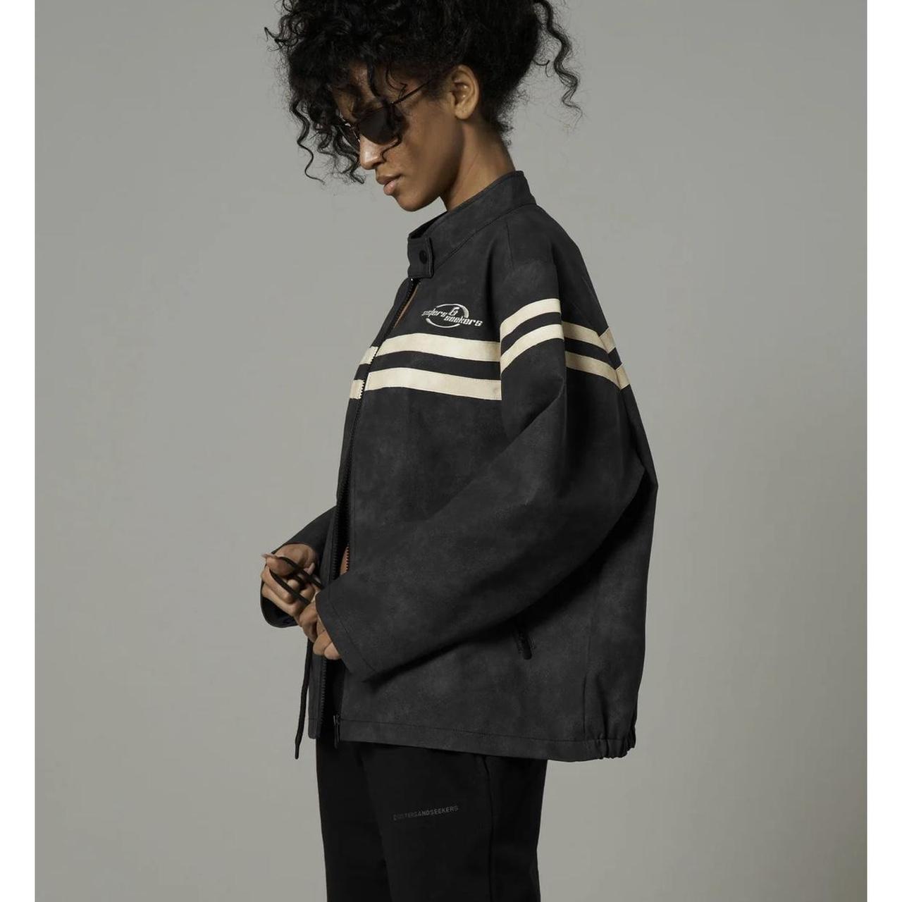 Sisters and Seekers faux leather jacket size S/M... Depop