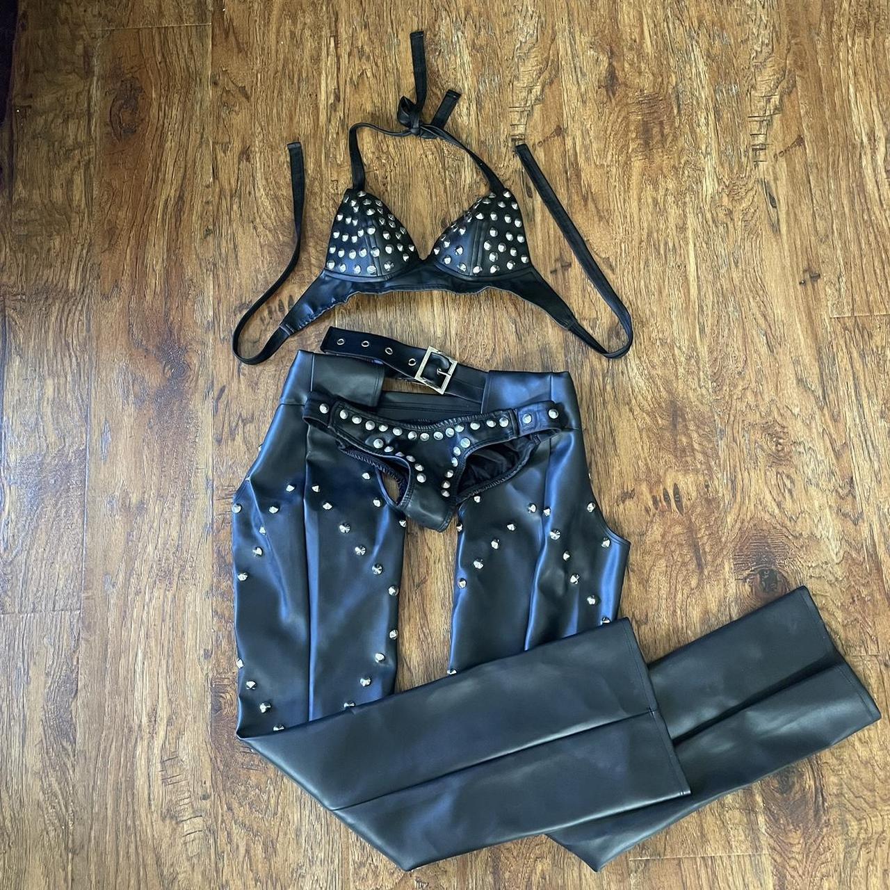 Roma Costume Roma's Chaps En Maille Transparente Avec Imprimé