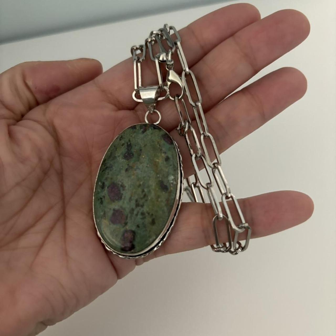 Women's Necklace - Multi/Green – Gorgeous Ruby zo… - image 2