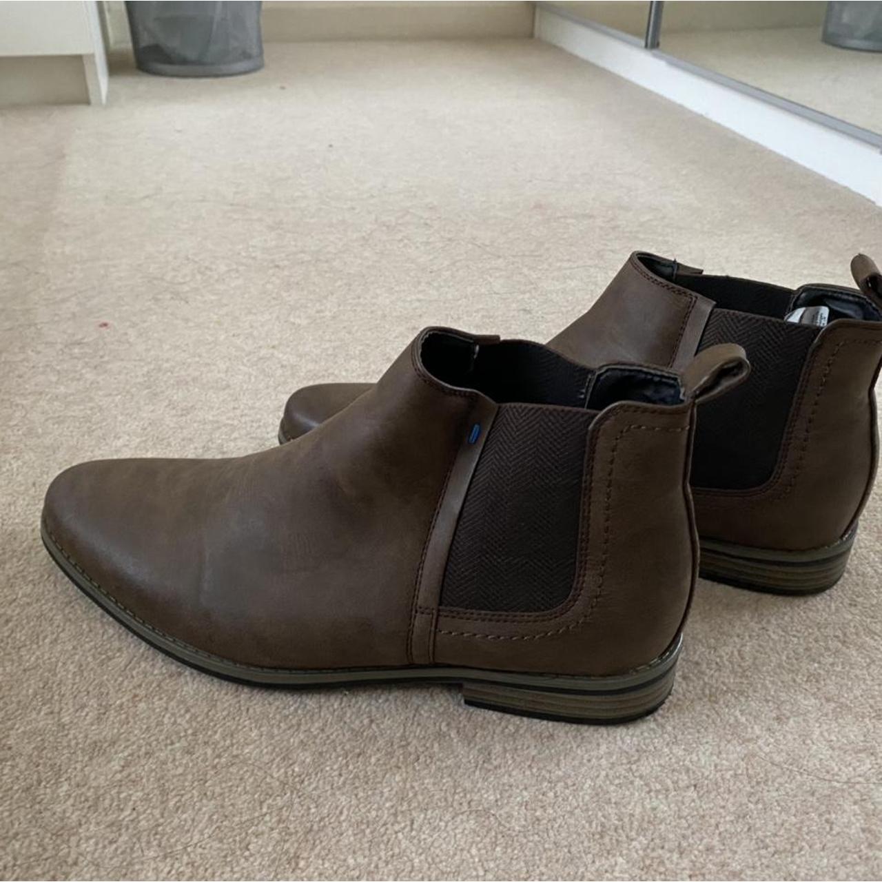 Mens river island brown ankle boots Size 7 Used... Depop