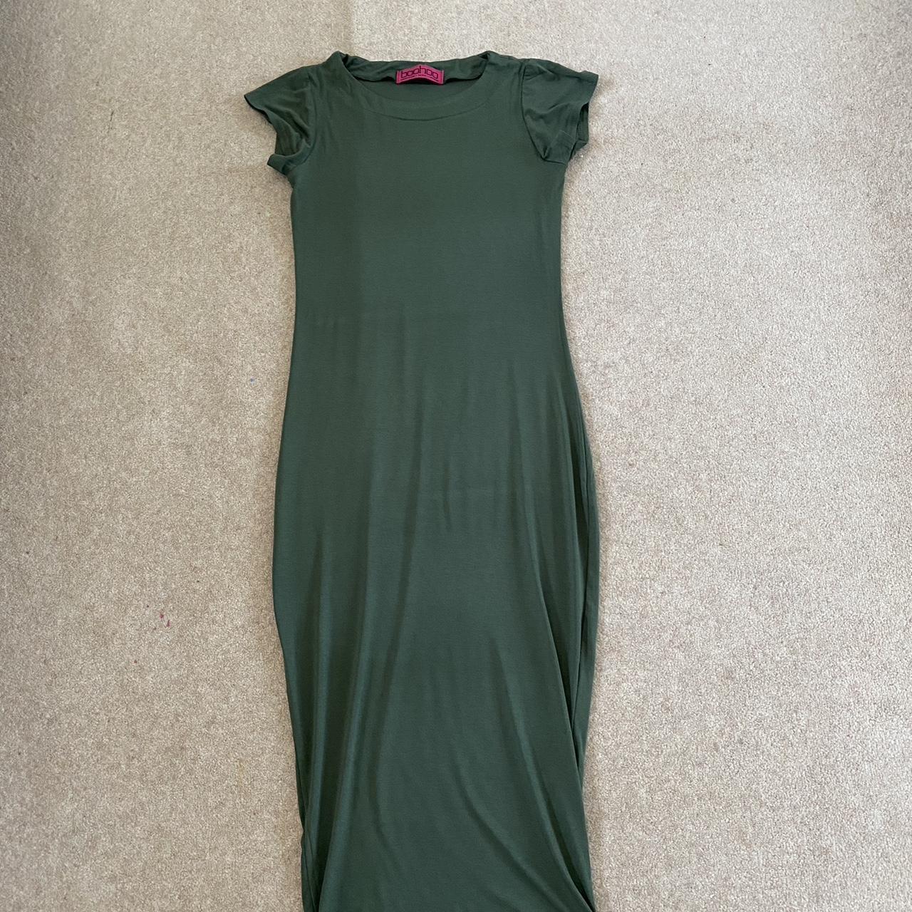 boohoo midi shirt dress