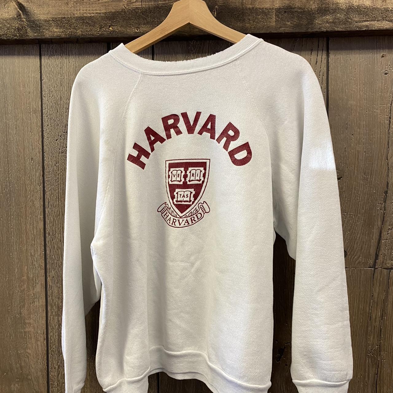 Vintage 70s 80s Harvard university crewneck L - Depop