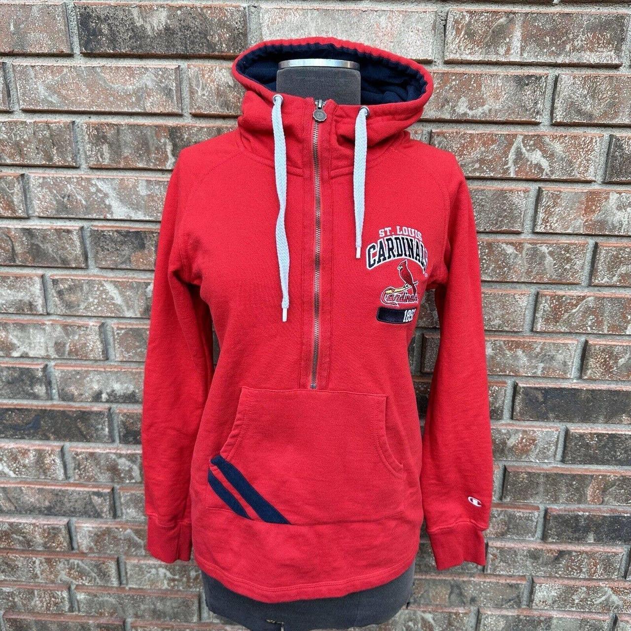 Champion red hotsell hoodie women's