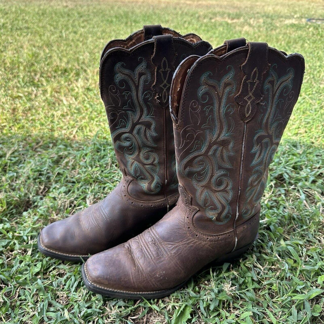 Justin Boots L2552 Womens Size 8.5 B Stampede