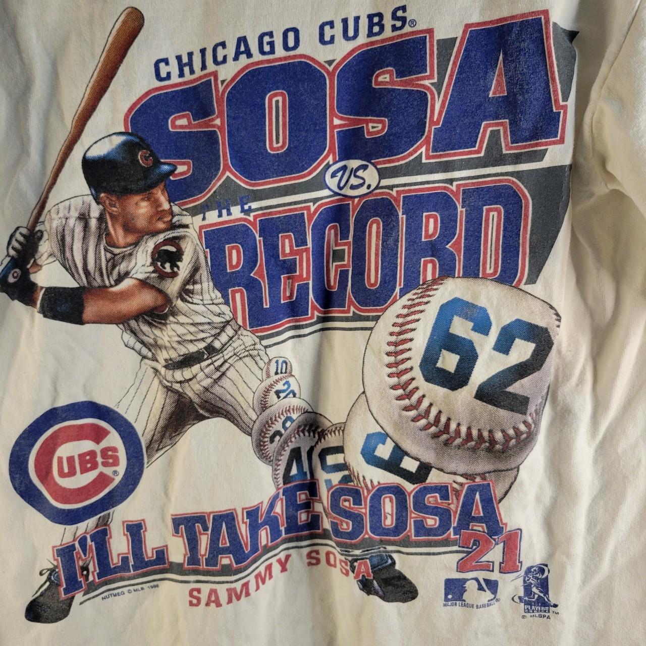 Vintage 1998 Sammy Sosa Chicago Cubs Baseball T-Shirt